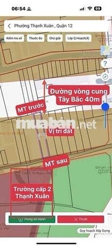 Bán Đất 2 mặt tiền Thạnh Xuân 415m2 8x53 HXH - Sau trường học-Siêu VIP
