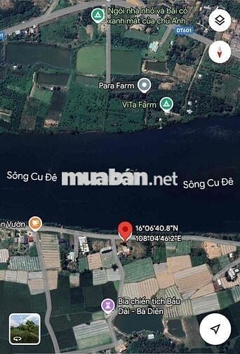 🧧🧧 Bán Đất Đẹp Mặt Tiền Sông Cu Đê
