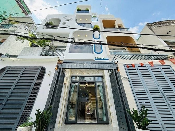 Nhà 3,1 x 15 đúc 1 trệt 3 lầu quang Trung phường 10 gò vấp 