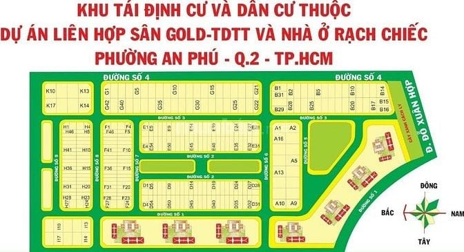 BÁN ĐẤT KHU NAM RẠCH CHIẾC - ĐỖ XUÂN HỢP - P. AN PHÚ QUẬN 2