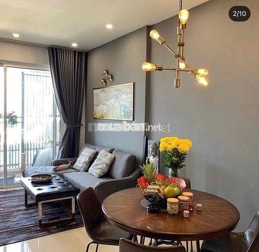 Cho thuê căn 2PN.2WC full nội thất đẹp tầng cao thoáng CC Novaland