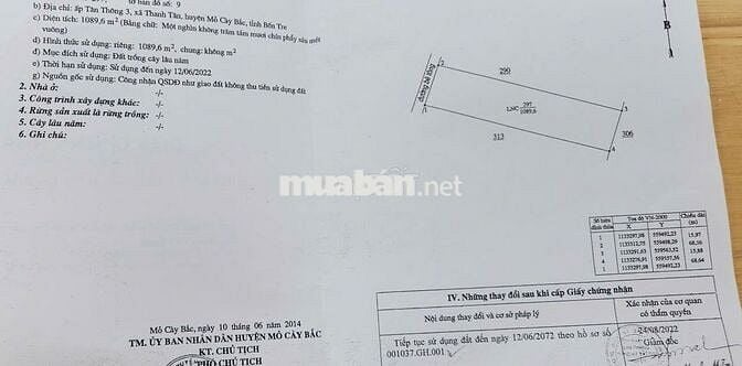 Chính chủ cần bán đất xã Thanh Tân