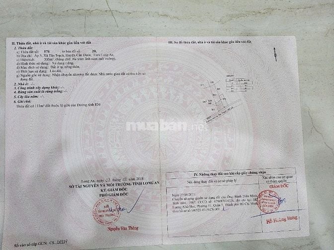 Đất Mặt tiền đường liên xã Tân Trạch - Mỹ Lệ, Huyện Cần Đước, Long An