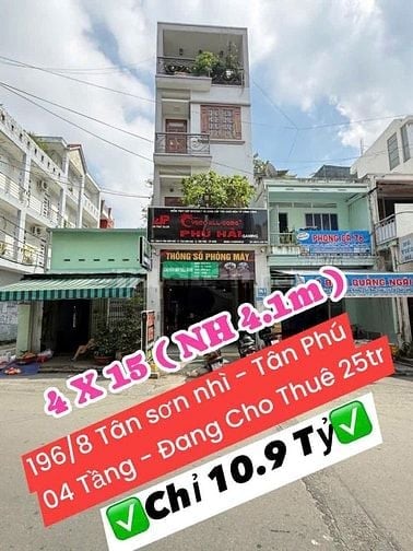 Bán nhà 196/8 Tân Sơn Nhì, Tân Sơn Nhì, Tân Phú, vị trí đắc địa