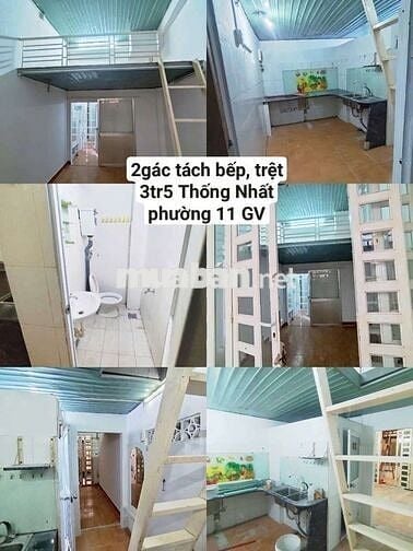 Cho thuê phòng tách bếp, 2 gác lửng riêng biệt