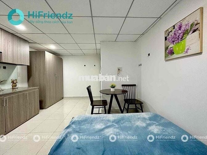 Cho thuê studio full nội thất đầy đủ tiện nghi ở được 4 người