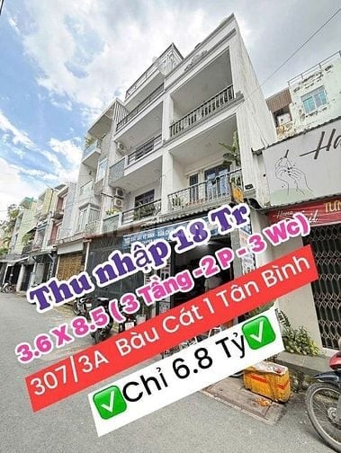 Bán nhà 307/2A Bàu Cát, Phường Bảy Hiền, Ngay Chợ Trần Mai Ninh