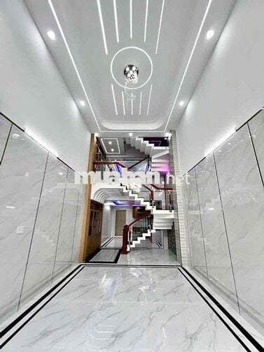 Nhà Đẹp 4 Tầng — Hẻm Xe Hơi Hương Lộ 2(4m x 14m) Hướng Tây