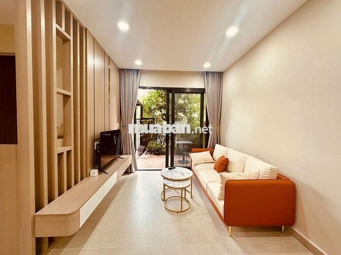 Cho thuê Nhà phố vườn 1 trệt 1 lầu 2pn 2vs thoáng mát, yên tĩnh