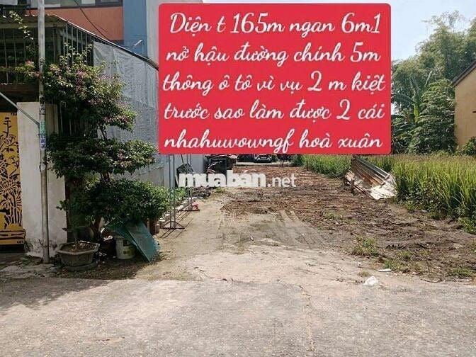 Chính chủ  gởi bán lô đất hoà phước phường hoà xuân