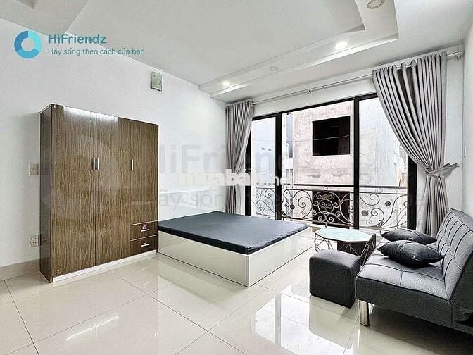 STUDIO BAN CÔNG - FULL NỘI THẤT - RỘNG 30M2 GẦN NGAY CẦU BÌNH LỢI
