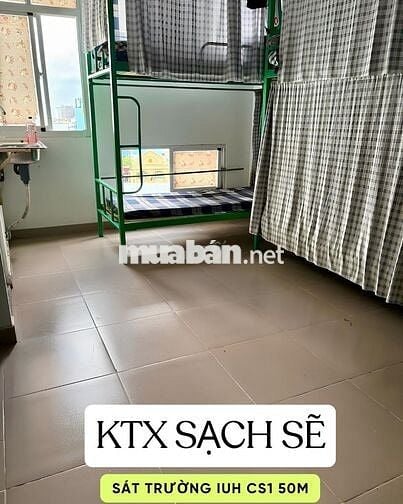 KTX FULL TIỆN ÍCH - NAM/NỮ - BAO CP - NGAY SÁT TRƯỜNG ĐH IUH 50M
