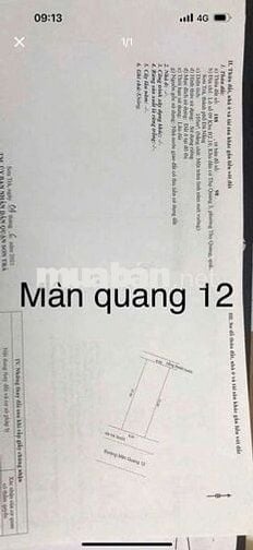 Bán lô đất Mân Quang 12, Sơn Trà Đà Nẵng:
_____
✅️ Dt: 106m2 ngang 6m