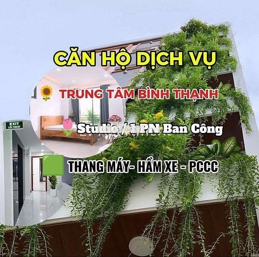 🟩 Căn Hộ Studio Full Nội Thất, Thang Máy, Thoáng Mát. Ngay Hàng Xanh.