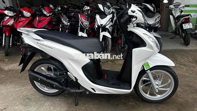 Honda Vision 2023 trắng đen ( hỗ trợ góp )