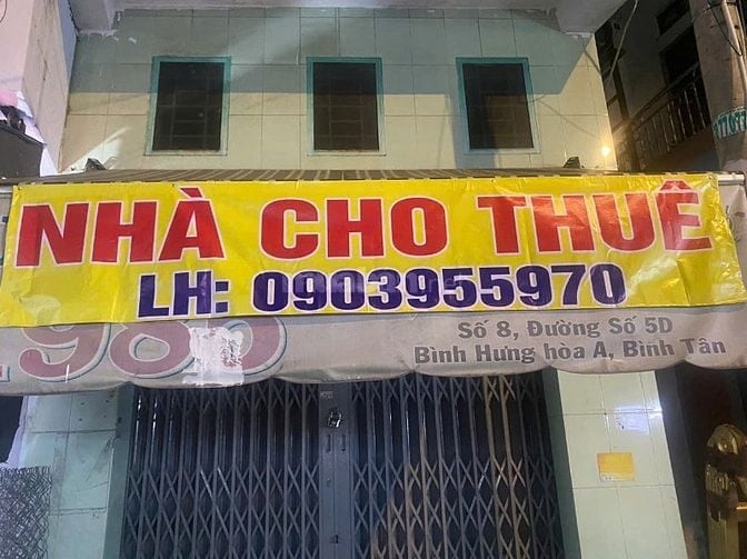 CHÍNH CHỦ CHO THUÊ NGUYÊN CĂN NHÀ MẶT TIỀN RIÊNG BIỆT Số 8 Đường 5D