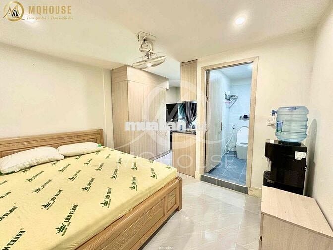 Căn hộ 1PN ra vào vân tay, full nội thất, máy lọc nước, bếp hút mùi