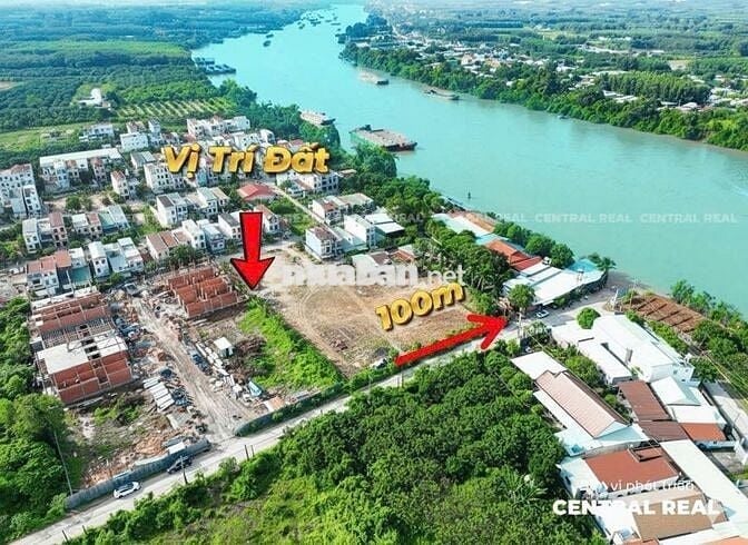 Đất Tân Triều ven sông mặt tiền đường lớn 8x27m sổ riêng full thổ cư!