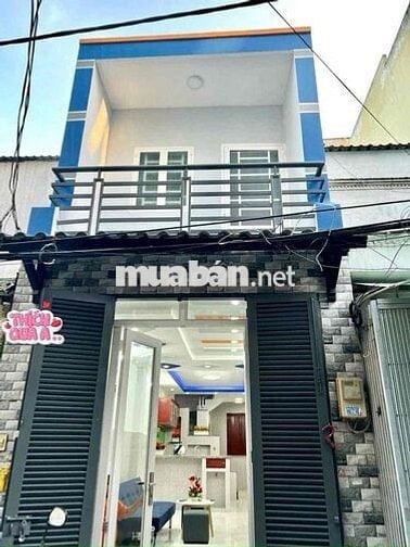 Nhà Mới 3,2x12m 1Lầu (2PN 2WC) Hẻm 4m. Khu Chợ Bình Long