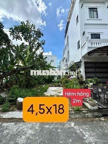 nền đẹp 4,5 x18 hẻm hông 2m kdc Hưng Phú giá 4 tỷ 600tr (TL thuế phí)