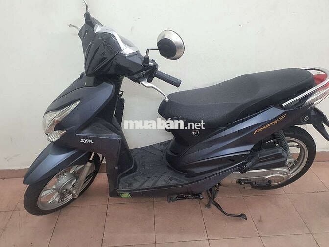 Xe ga 50cc hãng SYM Passing màu xám đen mua 2023