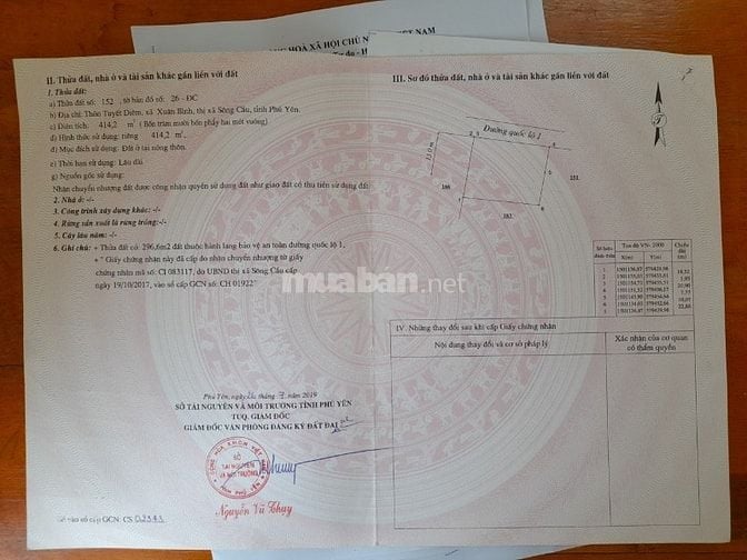 22,8m mặt tiền quốc lộ 1A - Tiện buôn bán kinh doanh !