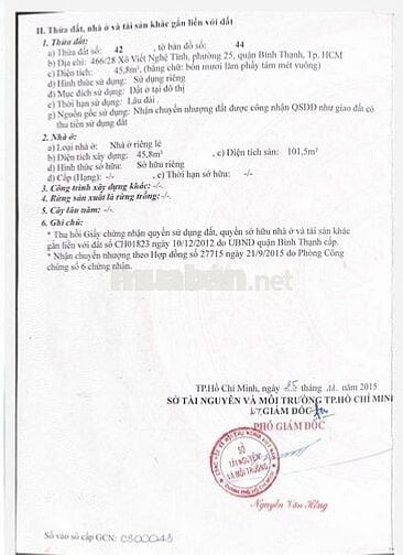 Vị trí đắc địa 466/28 Xô Viết, P25, Bình Thạnh, cách mặt đường 50m.