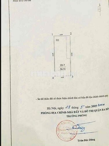 VĂN CAO - BA ĐÌNH Ô TÔ VÀO TẬN SÂN - SAU 1 NHÀ RA PHỐ GẦN NGÃ TƯ ĐỘI C