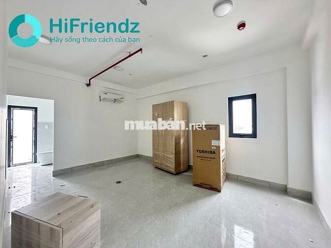 STUDIO 1PN TÁCH BẾP FULL NỘI THẤT BAN CÔNG GẦN CẦU SẮT AN PHÚ ĐÔNG