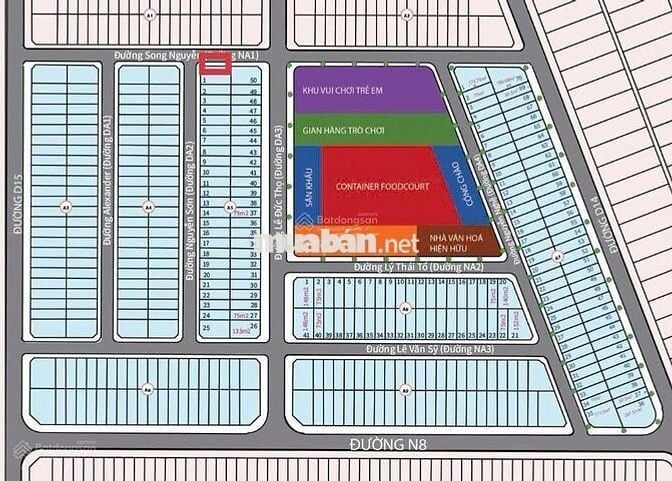Bán đất tại đường D14 - 5A, Bàu Bàng lô góc 133 m2 sổ hồng sẵn