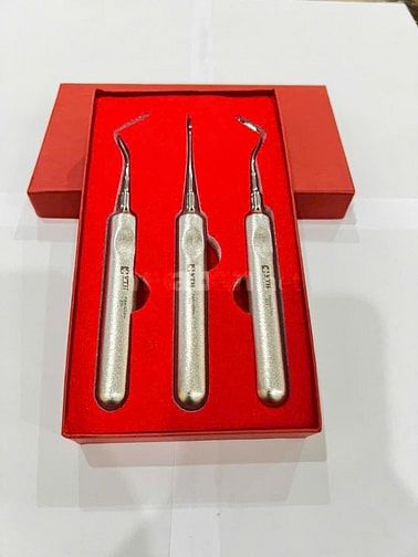 BỘ BẨY RĂNG ROOT TIP CAO CẤP VTH GỒM 3 CHI TIẾT - DỤNG CỤ CHỈNH NHA