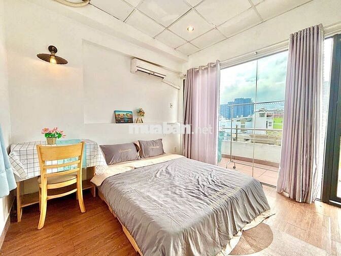 🟢Cho thuê căn hộ 1PN 45m2, Ban công lớn, full nội thất, Gần Landmark81