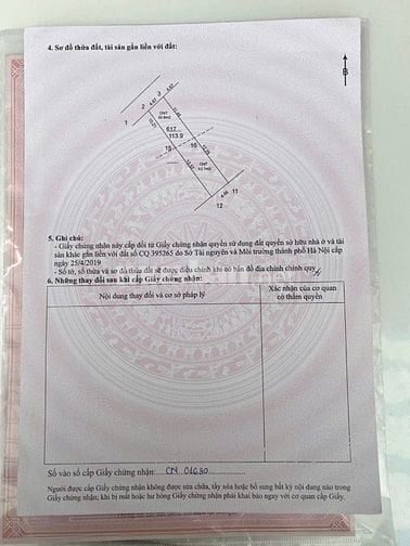 Bán đất thôn Nại Châu, Xã Chu Phan, Mê Linh ô tô 50m2 giá 1.6 tỷ