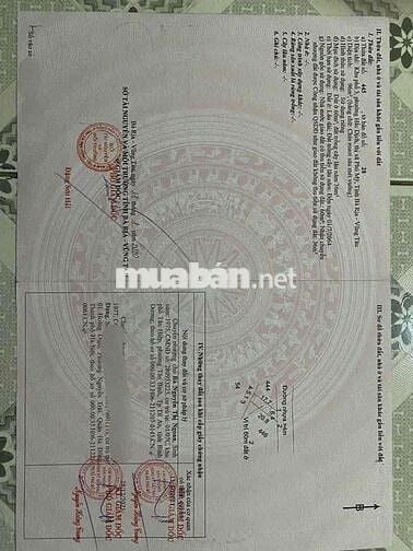 BÁN ĐẤT THỔ CƯ XÃ HẮC DỊCH – PHÚ MỸ – BÀ RỊA VŨNG TÀU