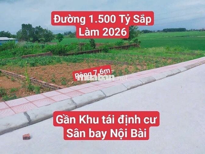 Đón sóng làm đường 1.500 tỷ-Full thổ cư, mặt tiền rộng 7.6m mua là lời