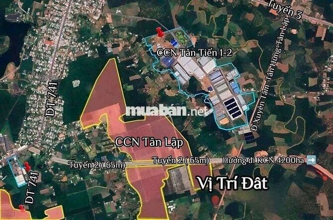 Cần bán nền đất mặt tiền đường xuyên tâm 32m