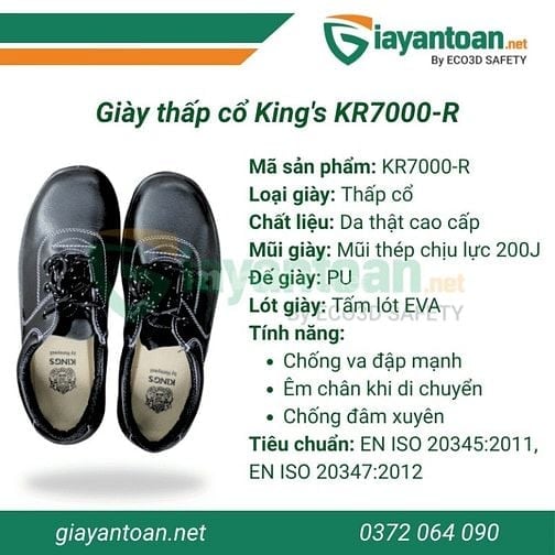 KING’S KR7000-R – Giày bảo hộ nhưng trông chẳng công trường tí nào!