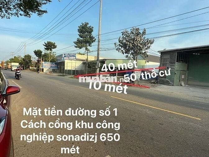 chủ cần bán lô đất mặt tiền đường số 1 vào kcn Sonadezi Châu Đức.