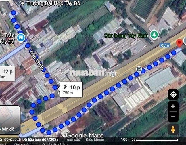 Đất mặt tiền 38m gần Đại Học Tây Đô giá tốt