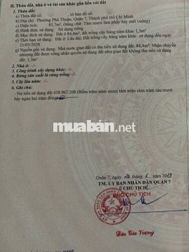 BÁN MẶT TIỀN KINH DOANH GÒ Ô MÔI - PHÚ THUẬN - QUẬN 7 .