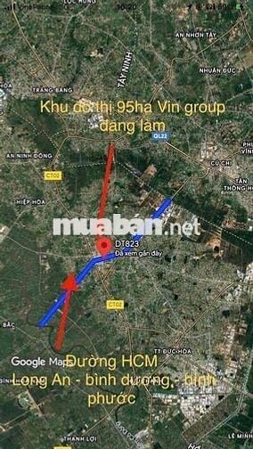 Vỡ Nợ bán gấp 1,469m2 thổ cư 100%. mặt tiền đường tỉnh 823