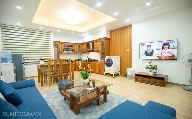 Căn hộ dịch vụ 1 ngủ mới m2 cho thuê tại phố Kim Mã, đối diện Daewoo