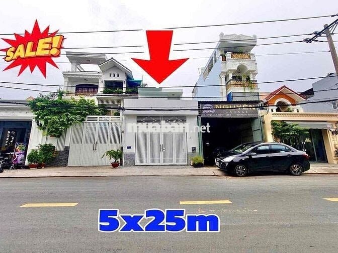 NHÀ 1 LẦU MẶT TIỀN ĐƯỜNG DƯƠNG CÁT LỢI, THỊ TRẤN NHÀ BÈ