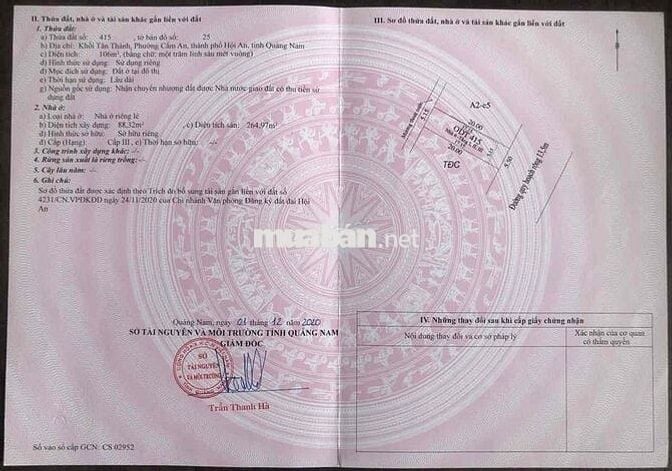 Nhà mặt tiền Biển Hội An-Khu Tân Thành/An Bàng 100m2, 2PN đ.Thạch Lam