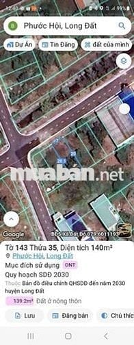 Chính chủ kẹt tiền cần bán gấp lô đất ở phước hải