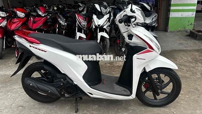 Honda Vision 2019 trắng đỏ ( hỗ trợ góp )