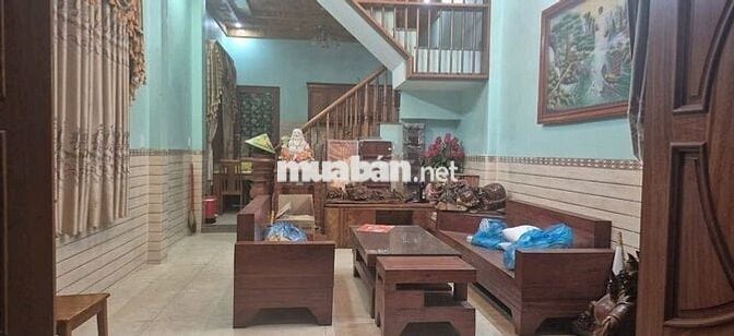 NHÀ MT ĐƯỜNG NHỰA 10M, 95M² (5x19), 2 LẦU 4 PN, AN BÌNH, 5 ĐỒNG TL