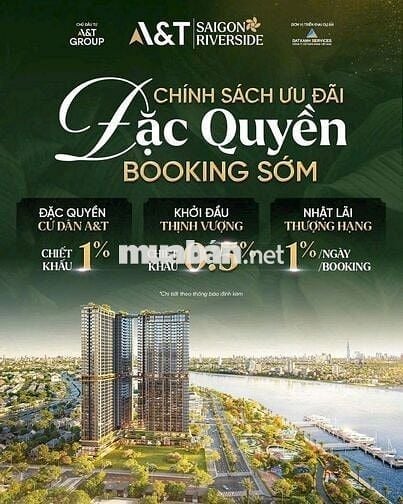 VỐN 10%  320TR SỞ HỮU CĂN HỘ HCM VEN SÔNG SÀI GÒN