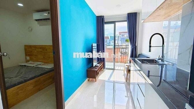 CHO THUÊ CHDV STUDIO CAO CẤP BAN CÔNG NGAY TRƯỜNG SA QUẬN 3. THANH MAY