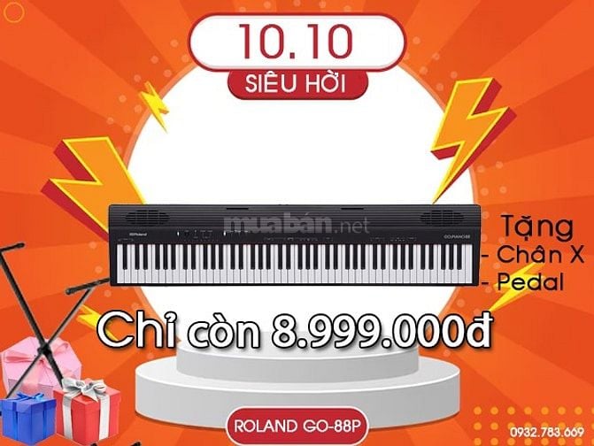 Khuyến mãi organ và piano điện giá sốc nhân dịp 10/10